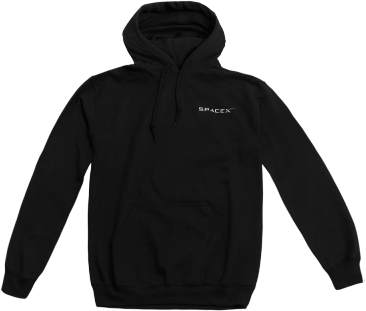 Spacex Hoodie (800x800), Png Download