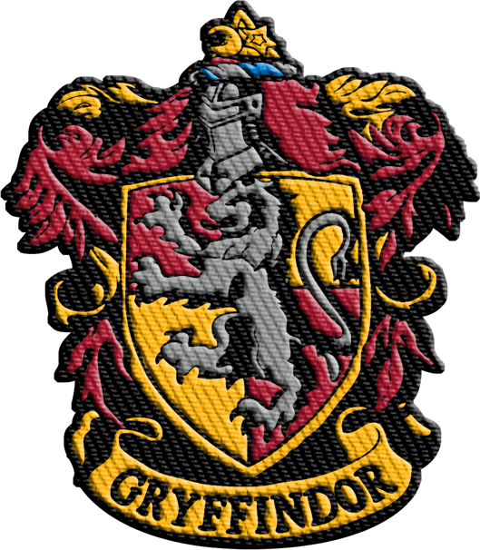 Harry Potter Gryffindor Iron-on Patch Harry Potter - Harry Potter Jacket Symbol (529x606), Png Download