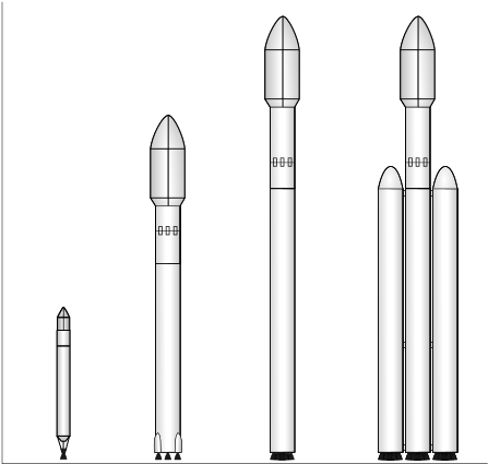 Falcon 1 - Falcon Heavy - Falcon 1 9 Heavy (500x475), Png Download