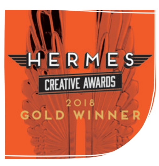 Drum Wins Two Gold Hermes Creative Awards For At&t - Hermes Creative Awards 2018 Platinum (514x539), Png Download