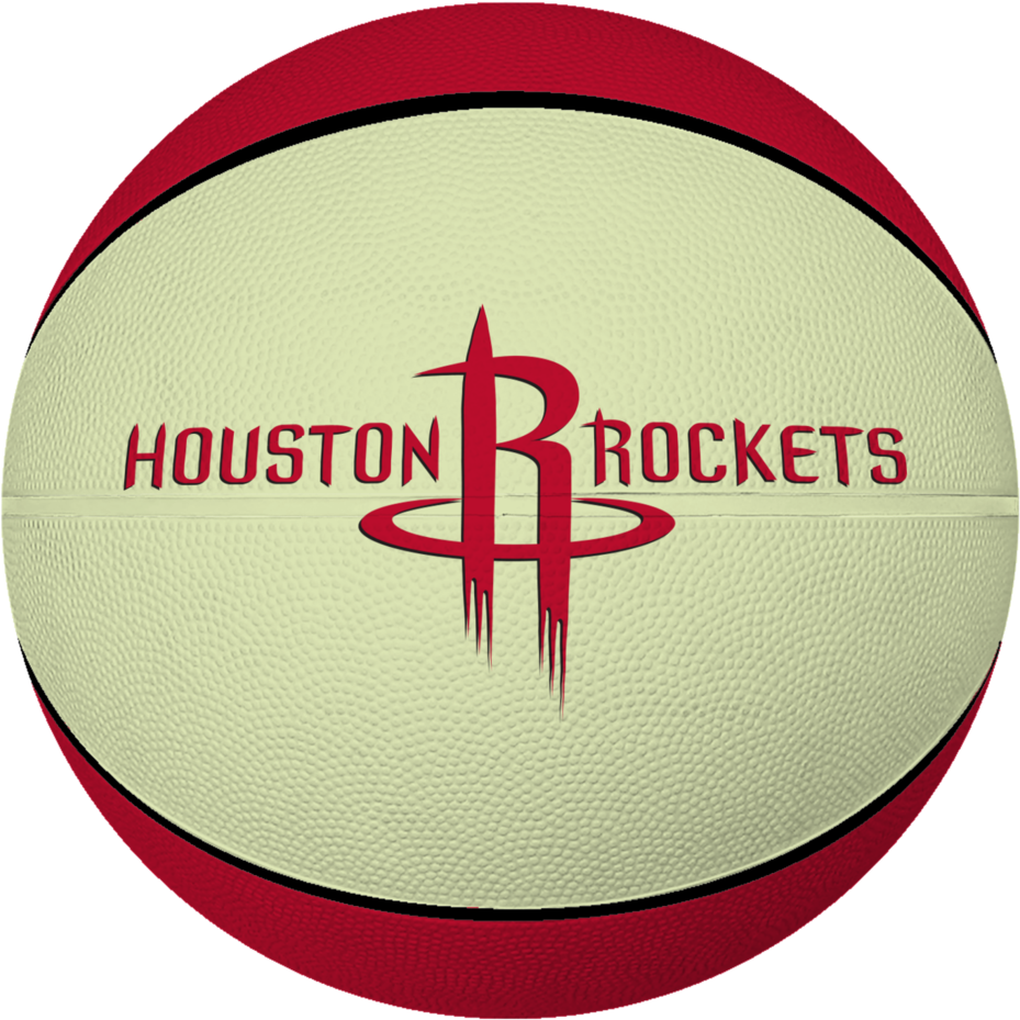 Houston Rockets Baden Glow In The Dark Mini Basketball - Houston Rockets Basketball (1024x1024), Png Download