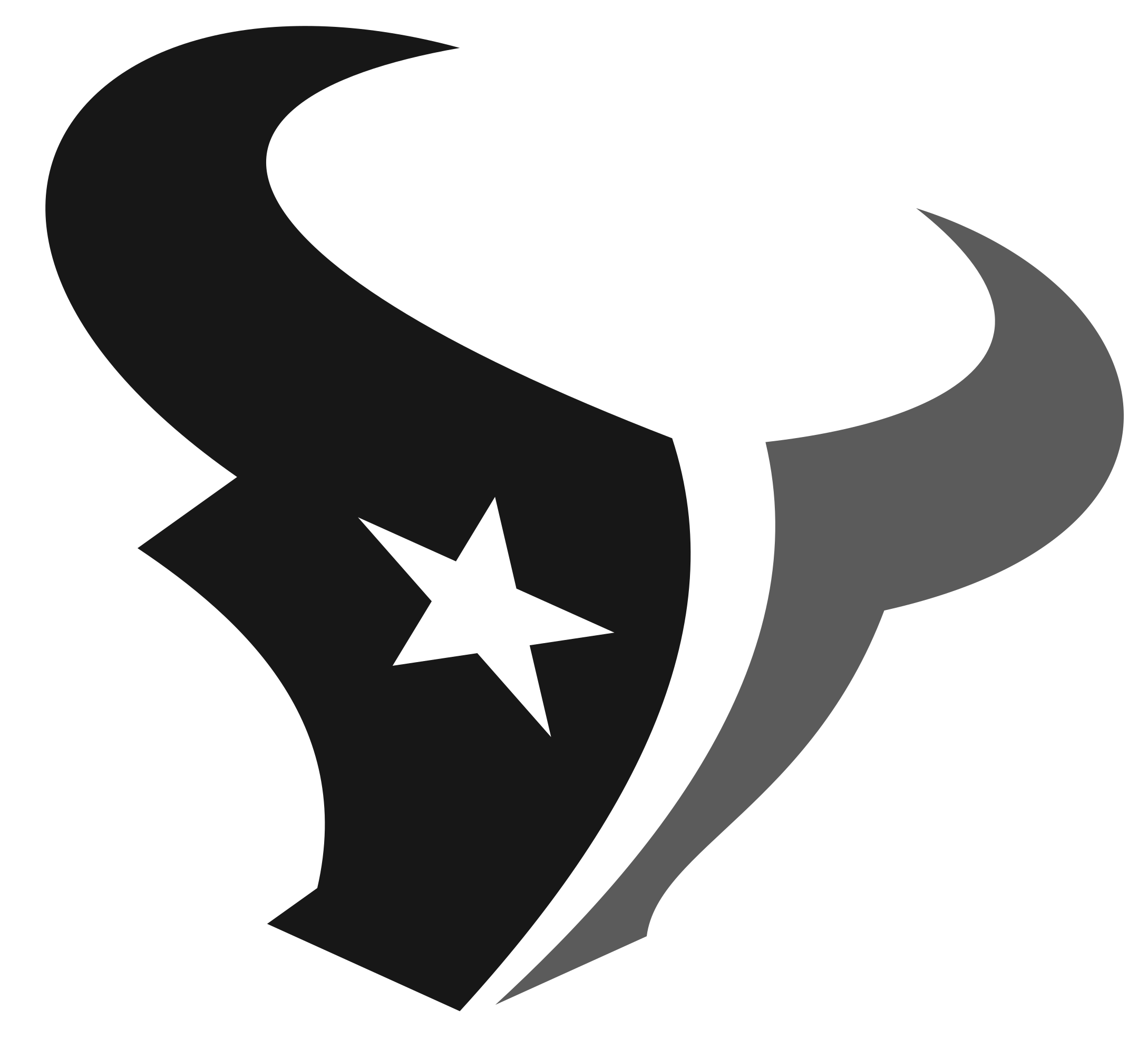 Houston Texans Logo Black And White (2400x2200), Png Download