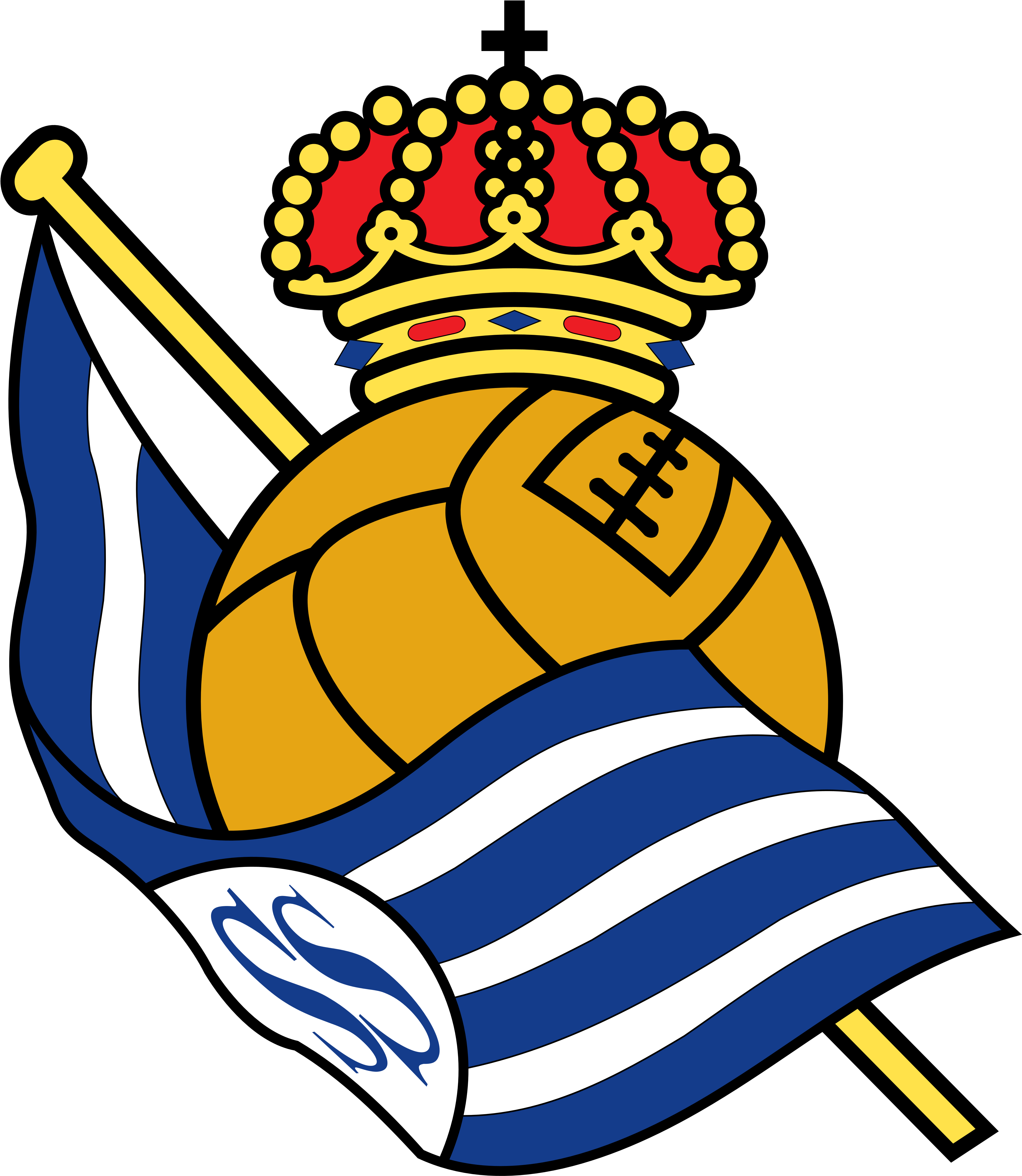 Real Sociedad Fc Logo (1200x1379), Png Download