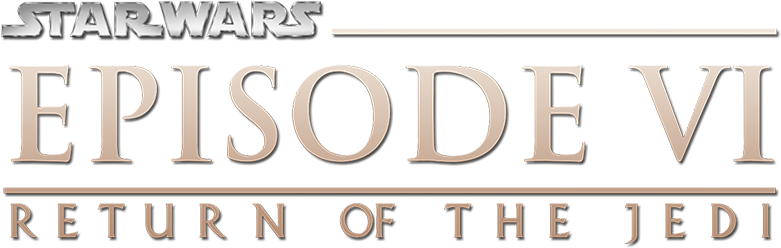 Star Wars Episode Vi Alternate Logo - Star Wars Episode Vi Return Of The Jedi Logo (800x310), Png Download