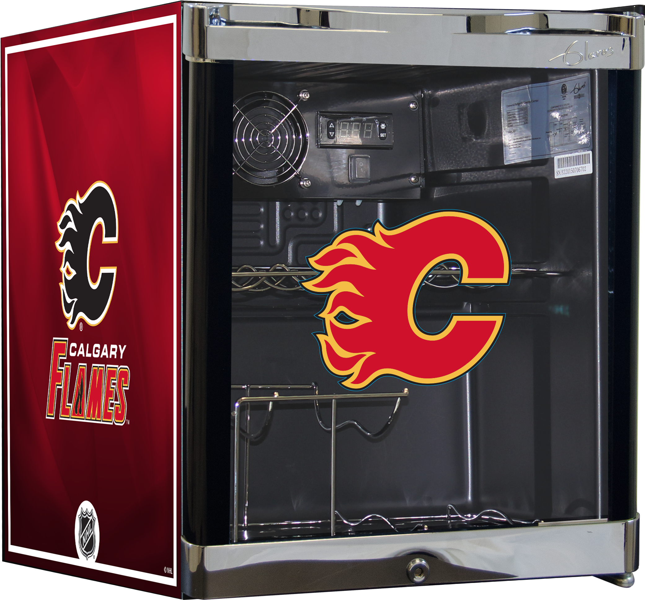 Nhl Wine Cooler 1.8 Cu Ft- Carolina Hurricanes (2284x2074), Png Download