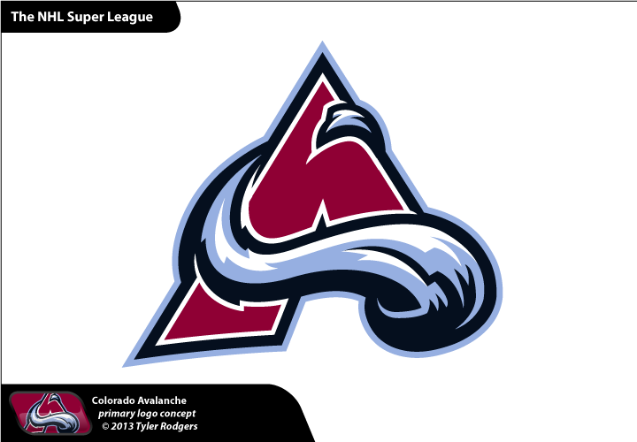 Avalanche Drawing Nhl Logo - Colorado Avalanche Concept Logo (720x500), Png Download