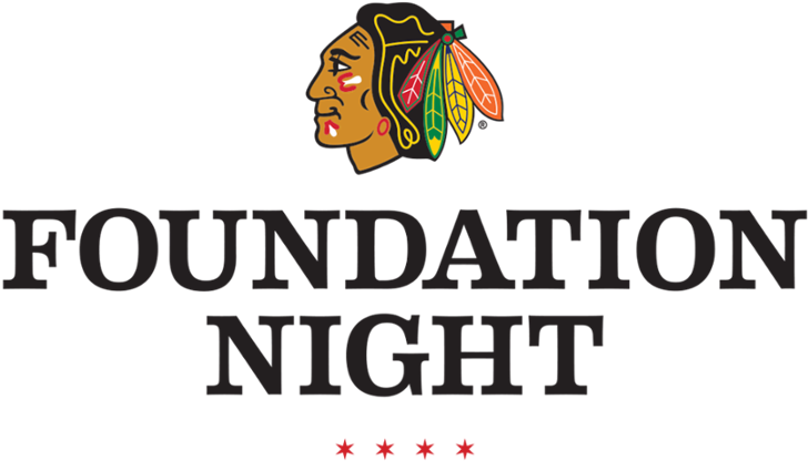 Today Announced Details For The Organization's First - Chicago Blackhawks Foundation Logo (1024x576), Png Download