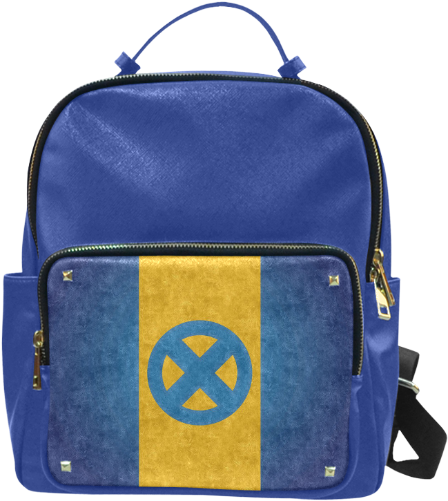 Psylocke Taiga Leather Backpack With X Men Logo - Yimao Hand Painted Deer Leather Backpack Purse Backpack (1000x1000), Png Download