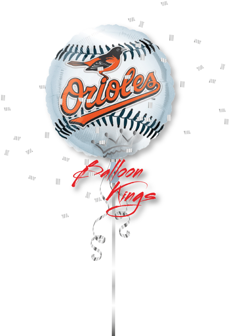Baltimore Orioles Ball - 18" Baltimore Orioles Foil Balloon (5 Each) (1068x1280), Png Download