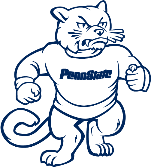 7ulnacv - Penn State Retro Logo (528x560), Png Download
