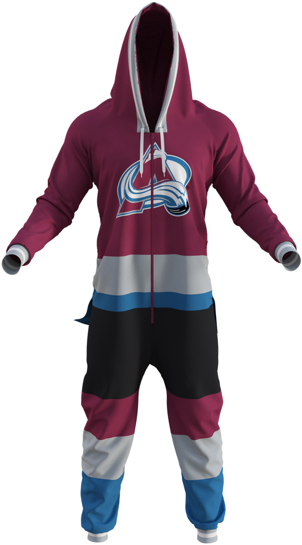 Colorado Avalanche Team Onesie - La Kings Nhl Onesie | Size M | Black | Hockey Sockey (1280x1280), Png Download