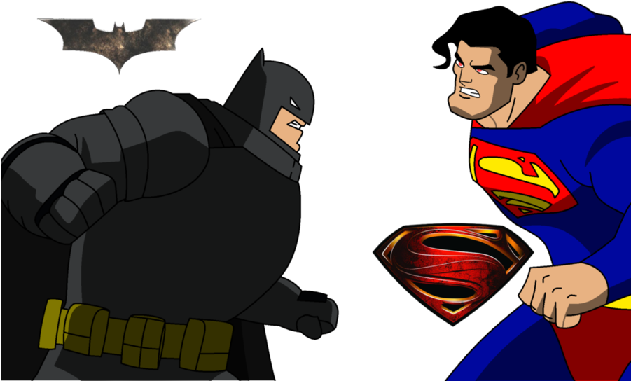 Como Dibujar Batman Vs Superman Clipart Batman V Superman - Batman Vs Superman Para Dibujar (900x563), Png Download
