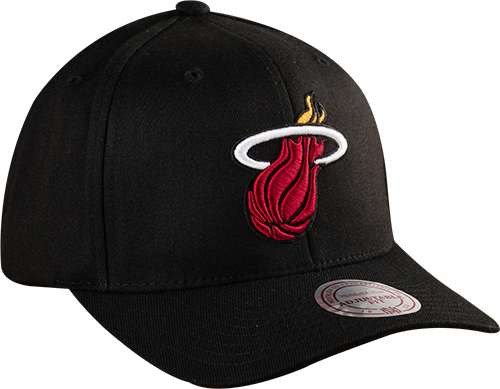 Mitchell & Ness Nba Miami Heat Team Logo High Crown - Baseball Cap (500x389), Png Download