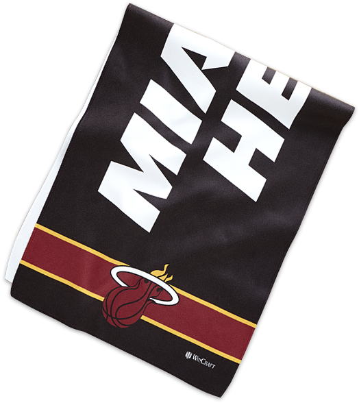 Mission Miami Heat Team Cooling Towel (555x600), Png Download