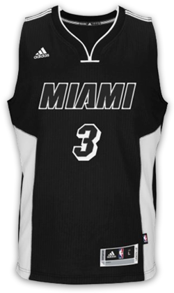Black Tie - Dwyane Wade Blackout Jersey (300x450), Png Download
