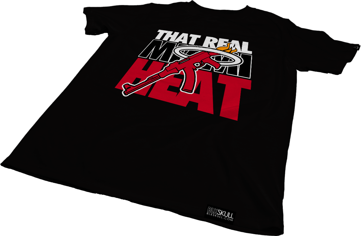 Miamiheat-blk5 - Active Shirt (1500x1909), Png Download
