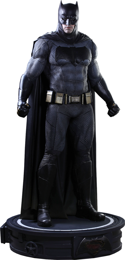 Hot Toys Batman Life-size Figure - Batman V Superman Life Size Statue (480x997), Png Download