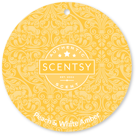 Peach And White Amber Scentsy Scent Circle $3 - Scentsy Scent Pak Sugared Cherry (600x600), Png Download