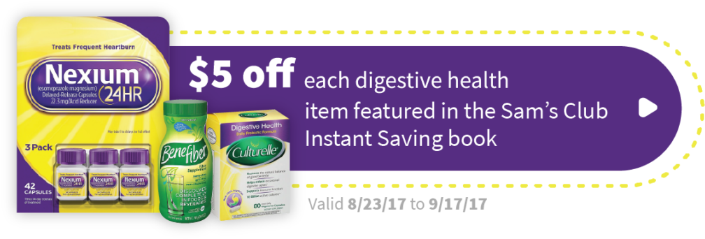 Is Digestive Health At The Top Of Your List Sam's Club - Nexium 24hr Acid Reducer - 28 Capsules (1024x392), Png Download