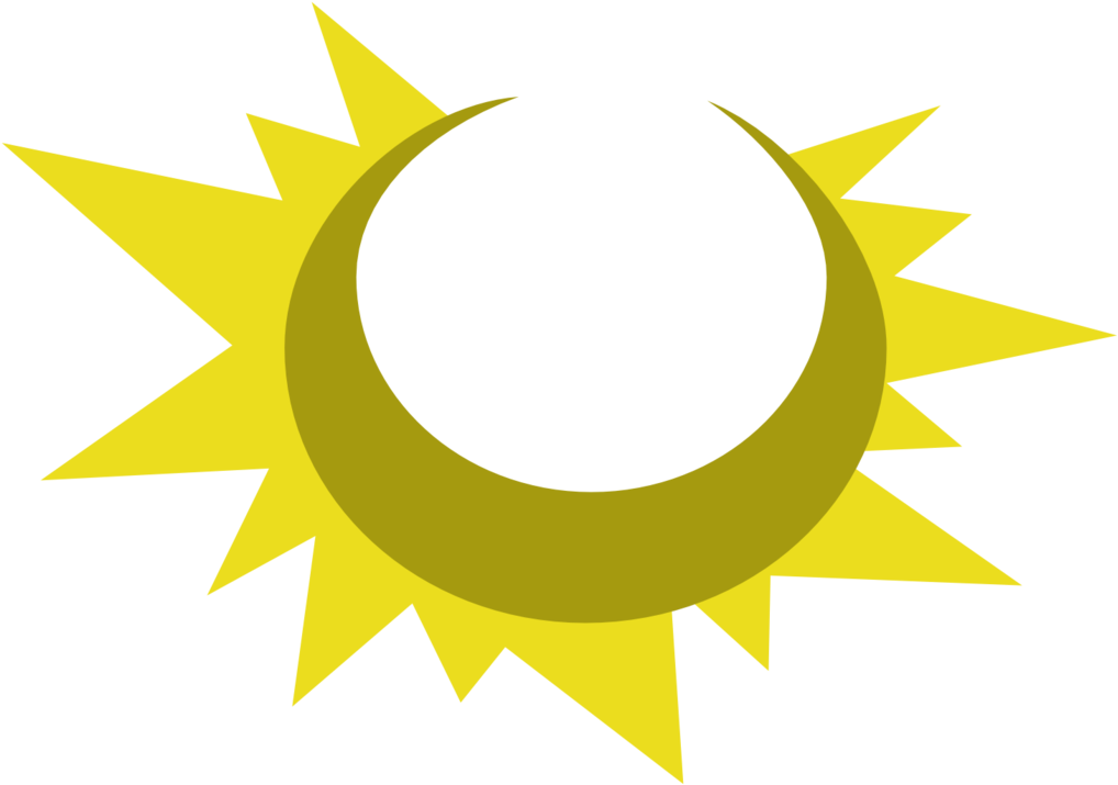 Sun And Moon Cutie Mark Request By The Smiling Pony - Cutie Mark Sun And Moon (1047x763), Png Download