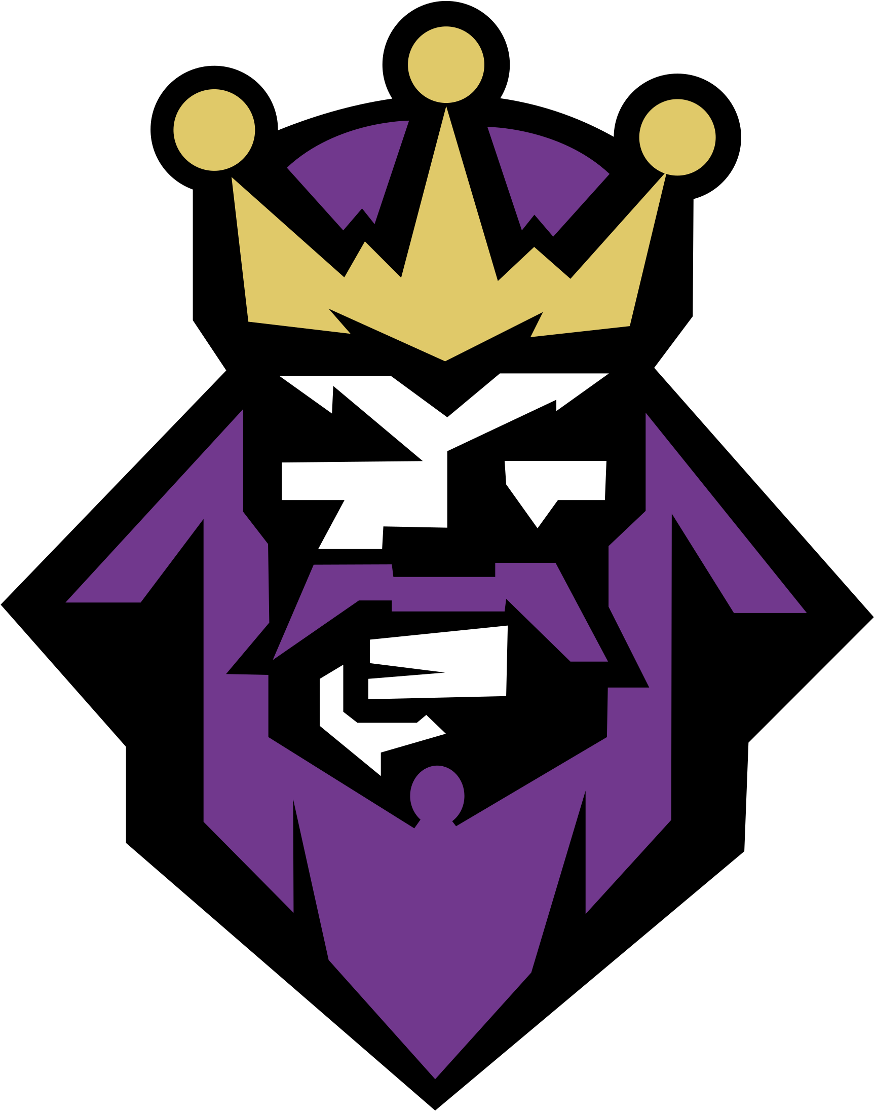 Los Angeles Kings Logo Png Transparent - Los Angeles Kings Old Logo (2400x2400), Png Download