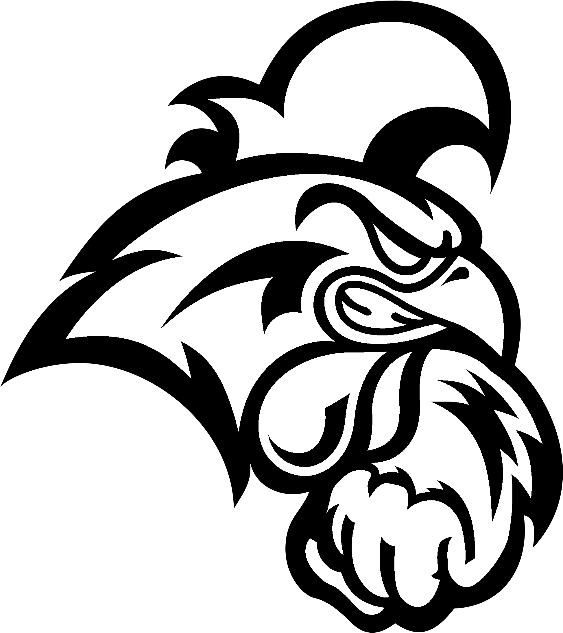Coastal Carolina Chanticleers Logo Black And White - Chants Coastal Carolina University (2400x2400), Png Download
