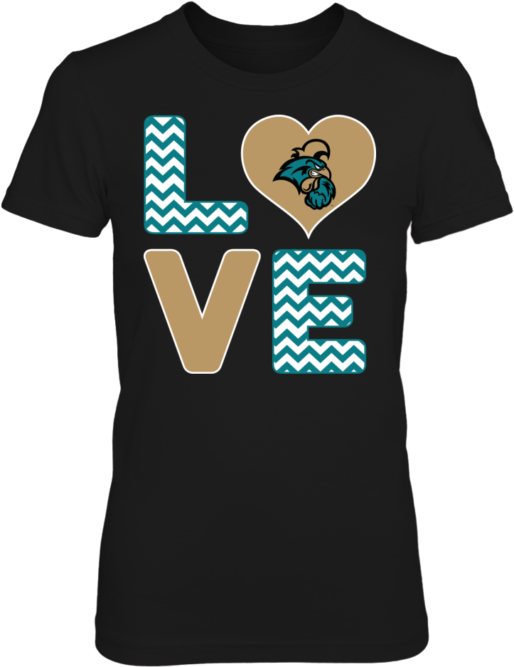 Coastal Carolina Chanticleers T-shirts & Gifts - Stacked Love - New York Red Bulls Unisex Long Sleeve (1000x1000), Png Download