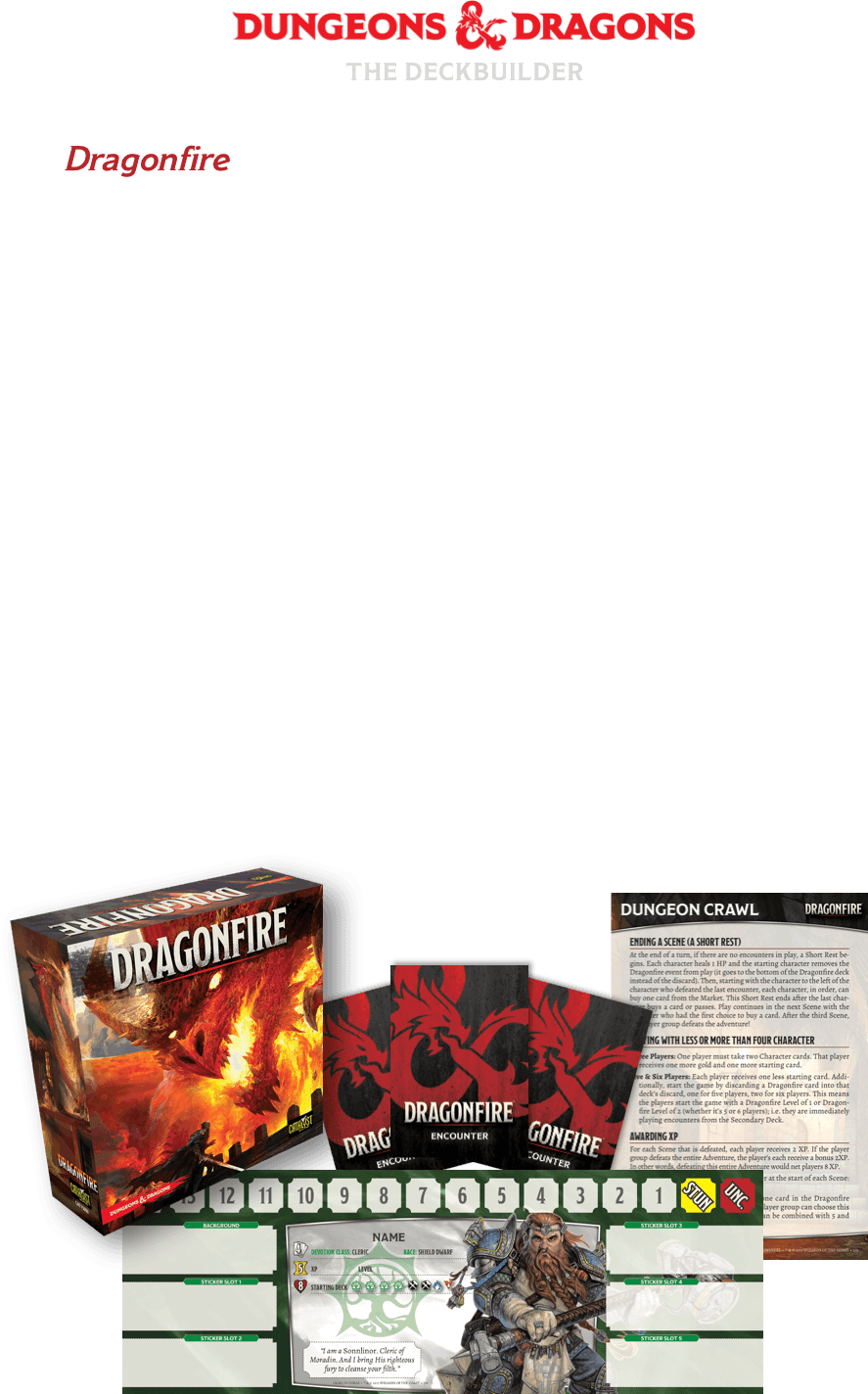 Dungeons & Dragons Dragonfire Deckbuilding Game Dungeons - Catalyst Game Labs Dragonfire Deck Building Card Game (887x1424), Png Download