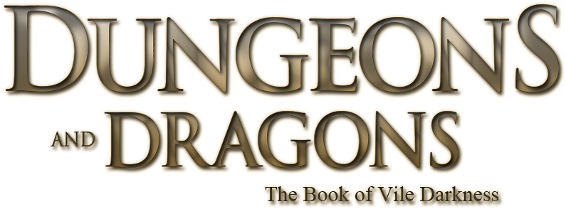 Dungeons & Dragons - Dungeons & Dragons: The Book Of Vile Darkness (800x310), Png Download