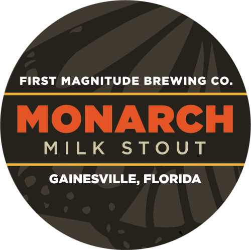 Monarch Milk Stout Tap Logo-corrected - Beer (500x498), Png Download