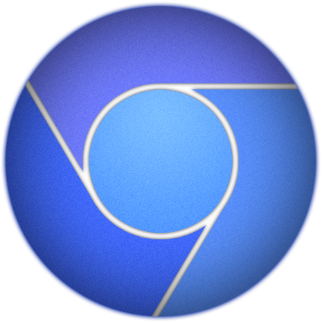Blue Google Chrome Icon - Circle (465x465), Png Download