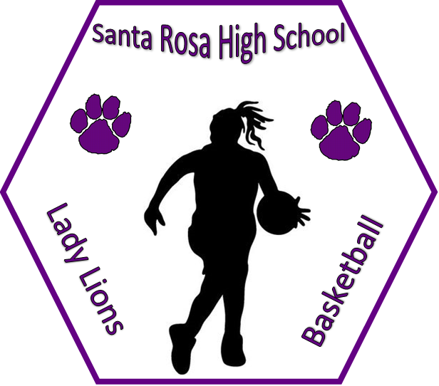Lady Lions Basketball Logo - Girl Playing Basketball Silhouette (616x542), Png Download