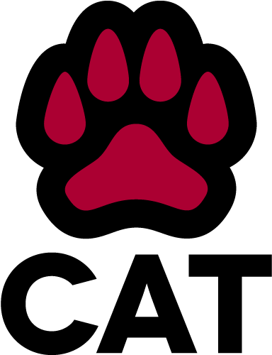 Cat Logo - - Central Washington University Paw (513x513), Png Download