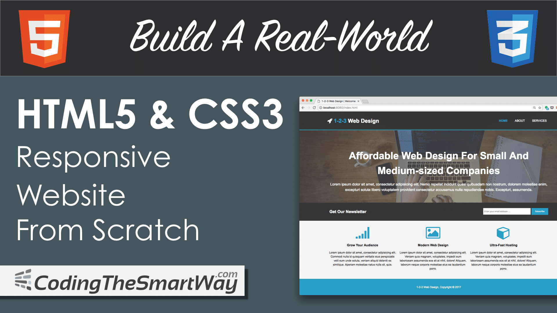 Build A Real-world Html5 & Css3 Responsive Website - Web-based Slideshow (1920x1080), Png Download