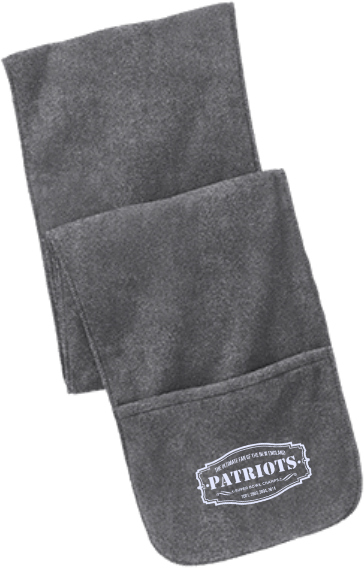The Ultimate Fan Of The New England Patriots Fleece - Port Authority Extra Long Fleece Scarf With Pockets, (1155x1155), Png Download