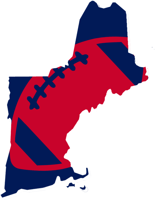 New England Football Design - Every State In New England (580x862), Png Download