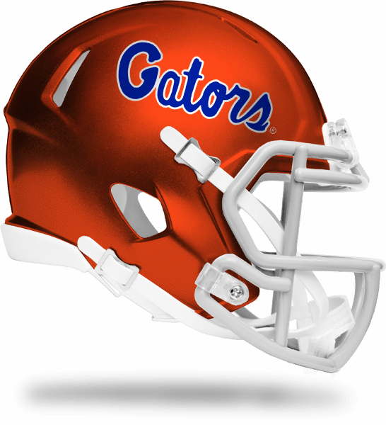 Florida Gators Football Logo Png - Percy Harvin Autographed Florida Gators Deluxe Replica (546x600), Png Download