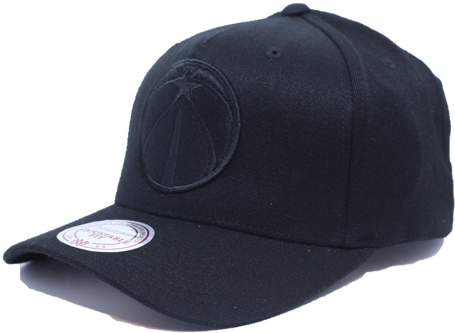 Washington Wizards Mitchell & Ness Nba Blackout Flexfit - New Era Yankees Black 39thirty (1000x1000), Png Download