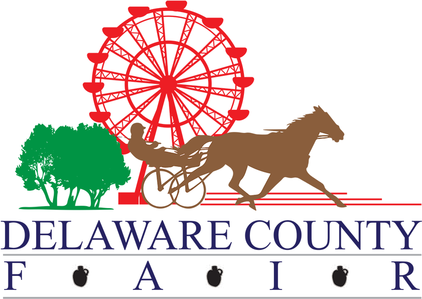 Delaware County Fair - Delaware County Fair Logo (850x605), Png Download