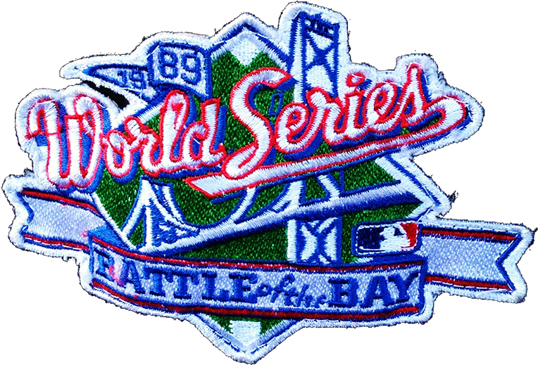 The Official Logo For The 1989 World Series Between - World Series (800x564), Png Download