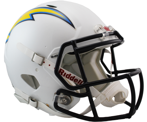 San Diego Chargers Authentic Speed Revolution Helmet - Riddell San Diego Chargers Revolution Speed Full-size (475x421), Png Download