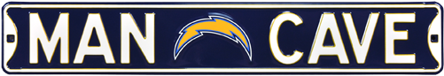 San Diego Chargers “man Cave” Authentic Street Sign - Man Cave Byu Cougars Steel Sign Wall Sign 36 X 6in (500x500), Png Download
