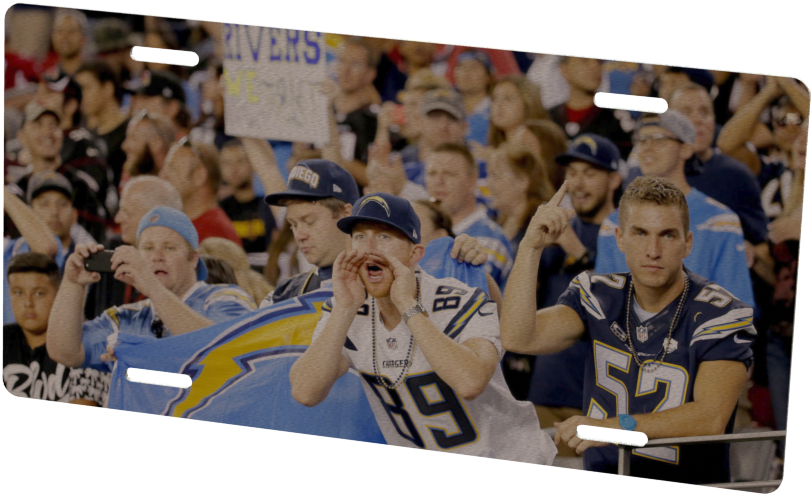 Los Angeles Chargers Custom Metal Photo - Los Angeles (1024x768), Png Download