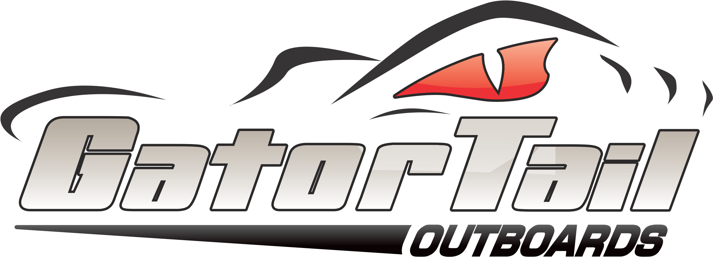 Gator Tail Logo American Waterfowler Png Gator Logo - Gator Tail Logo (2453x1008), Png Download