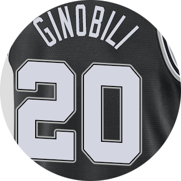 San Antonio Spurs Manu Ginobili - San Antonio Spurs (360x360), Png Download