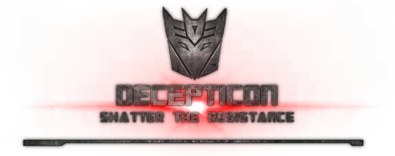 Decepticon [dcon] - Transformers 3 (570x225), Png Download