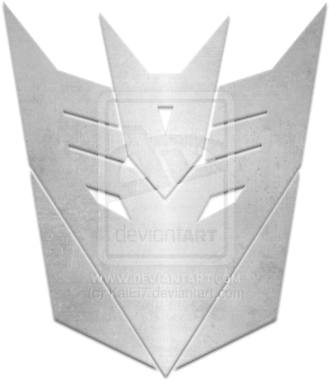 Metalic Decepticon Logo By Kalel7 - Logo Megatron Png (600x600), Png Download