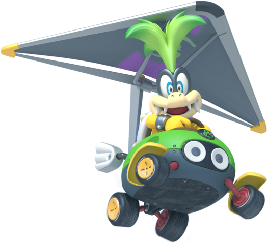 Mario Kart - Mario Kart 8 Iggy Koopa (551x479), Png Download
