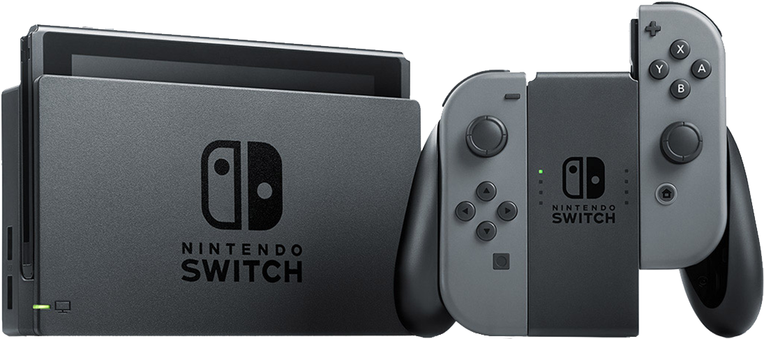 Nintendo Switch Mario Kart 8 Deluxe Super Mario Odyssey - Nintendo Switch With Neon Blue And Neon Red Joy-con (1200x1200), Png Download