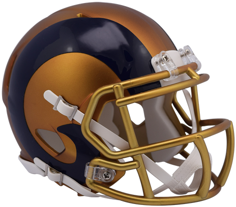 Los Angeles Rams Riddell Speed Mini Helmet - St. Louis Rams Limited Edition Blaze Speed Mini Football (500x420), Png Download
